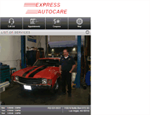 Tablet Screenshot of expressautocarelv.net